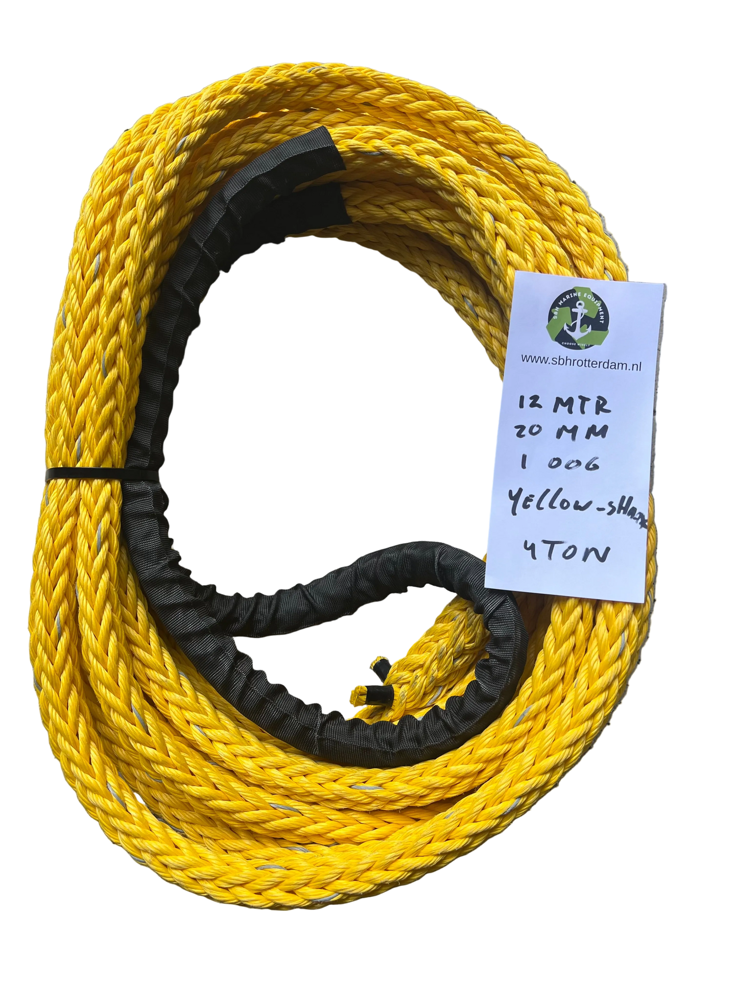 Yellow-Shark Touw 12MTR 20MM 1 Oog 4Ton NIEUW!!! Meertouw
