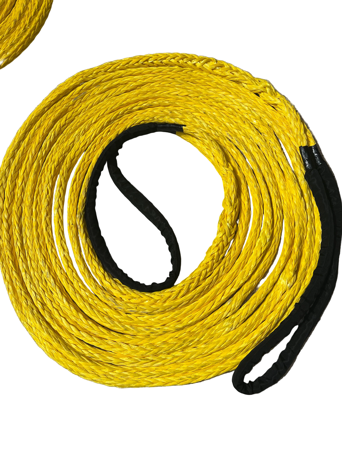 Hawk-line HMPE Meerlijn Sleep touw WL 25MTR 24MM 2 Oog Bekleed BS 51 Ton NIEUW!!! Incl touwcertificaat Dyneema afgeleid
