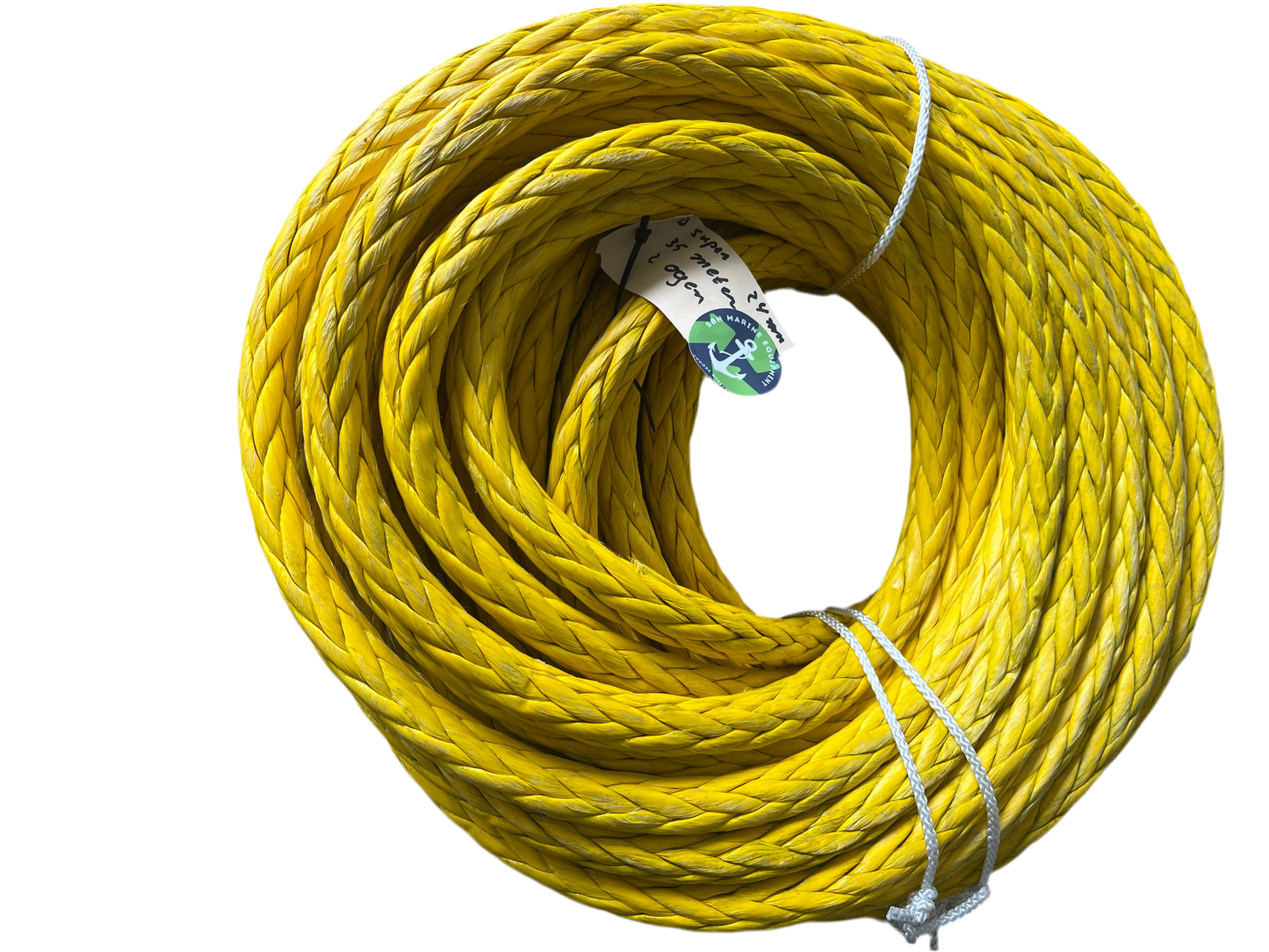 Hawk-Line Touw UHMPE - 2 oog 35 mtr 24mm 45TON ISO 2307 Dyneema afgeleid