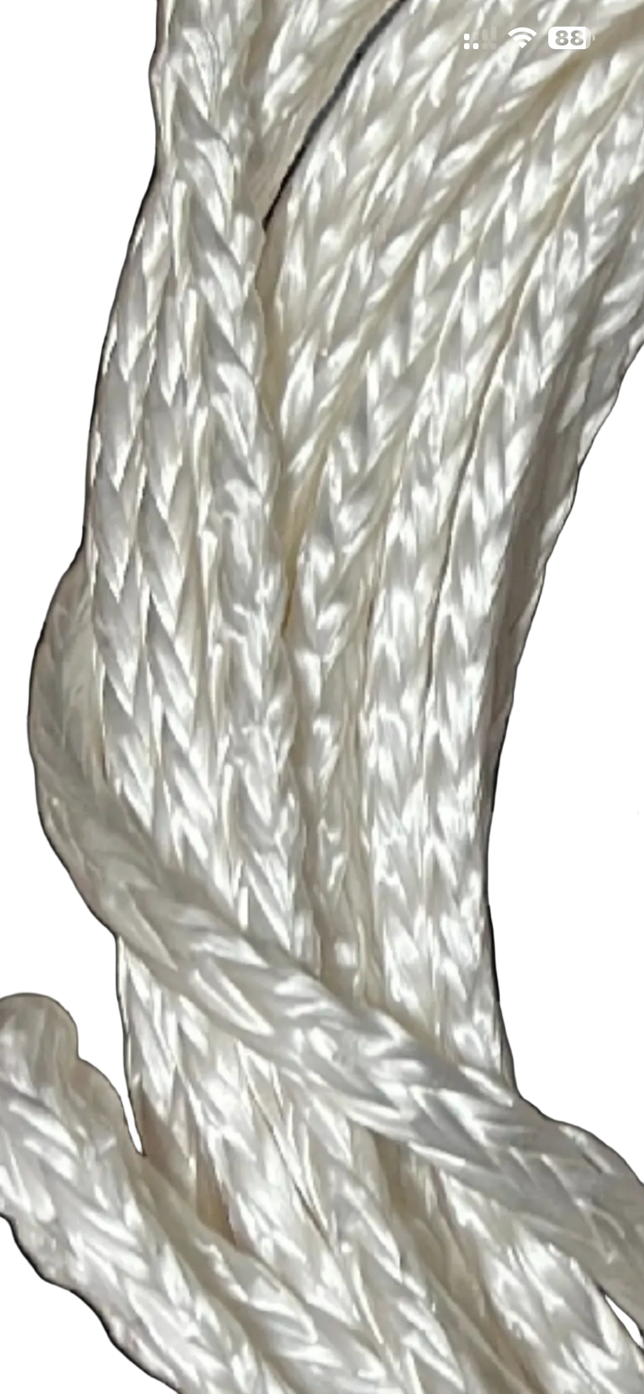 White-Shark Yacht Rope 14 MM 18Ton per MTR NIEUW!!! Jachten lijn super sterk.
