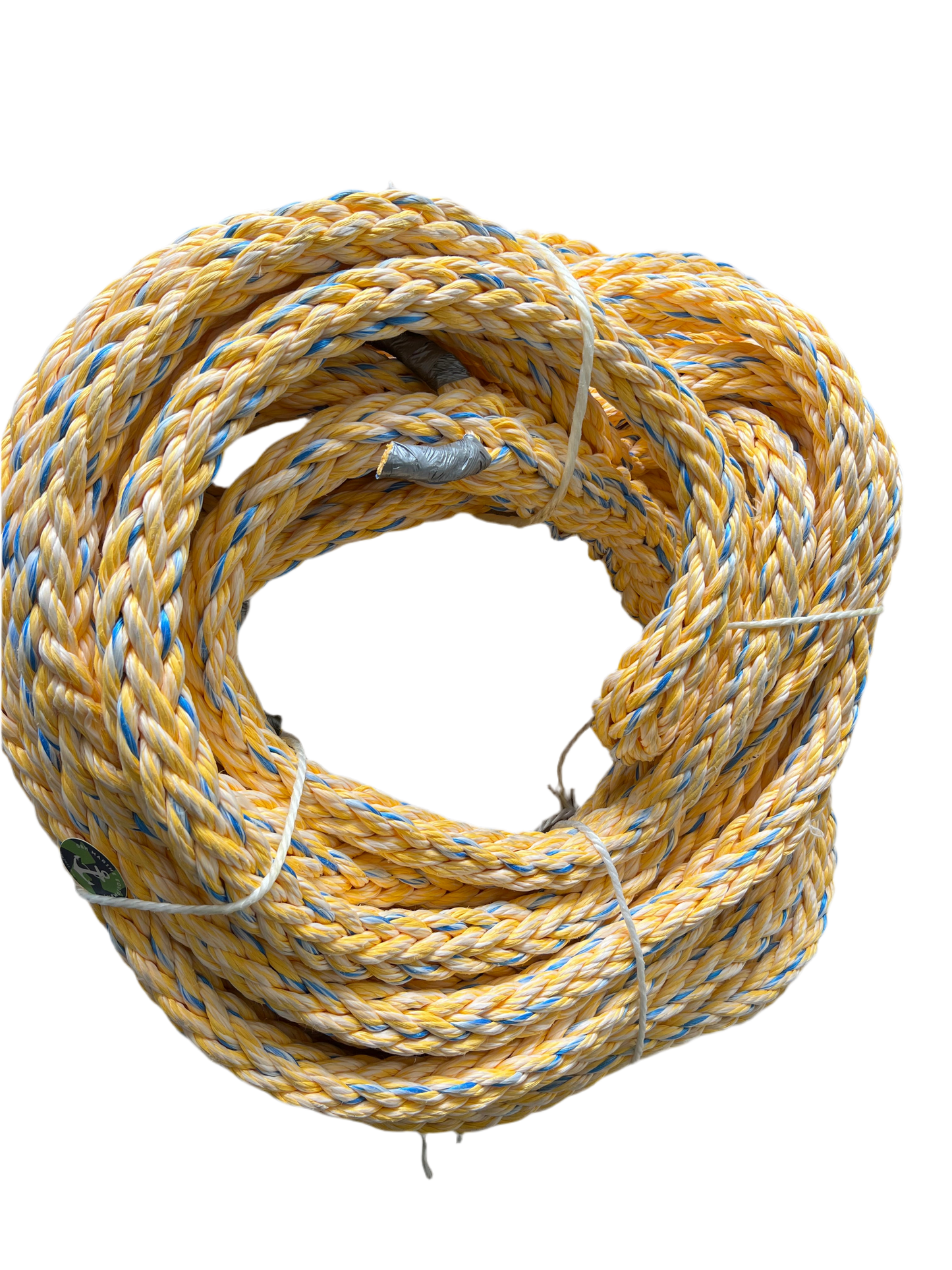 Orkaan rope 40mm 18mtr 2 oog breeksterkte 31 Ton
