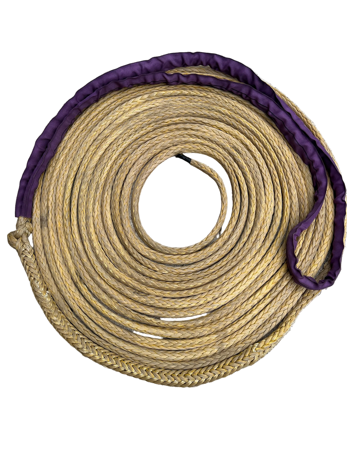 Hawk-Line Touw HMPE 25MTR 18MM 24Ton 1 Bekleed Oog touw aanmeer- / sleeplijn Dyneema afgeleid.