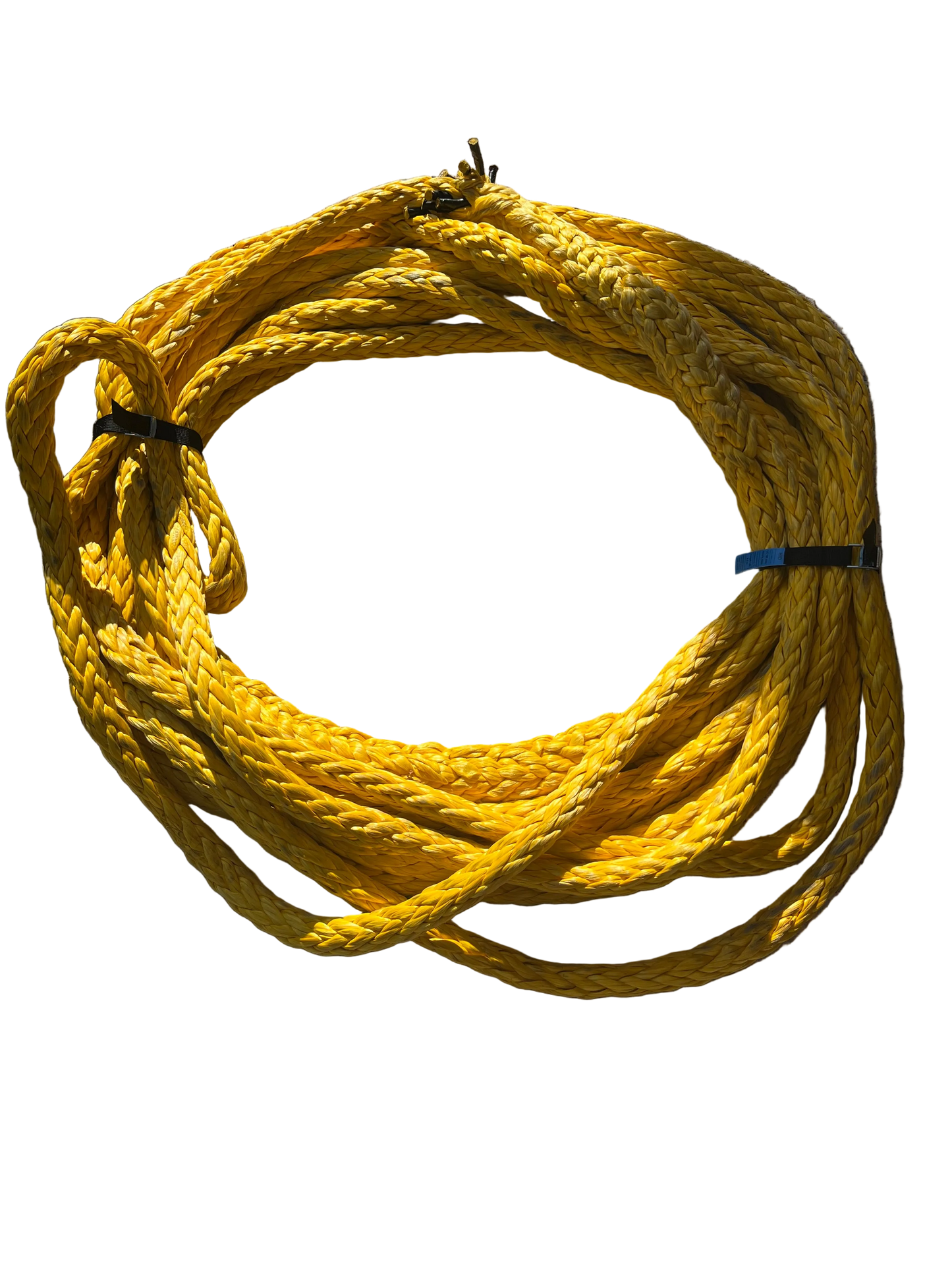Hawk-Line Touw HMPE 25 MTR 28MM BS 57Ton 2 Paalogen NIEUW!!! ISO 2307 touw aanmeer- / sleeplijn Dyneema afgeleid
