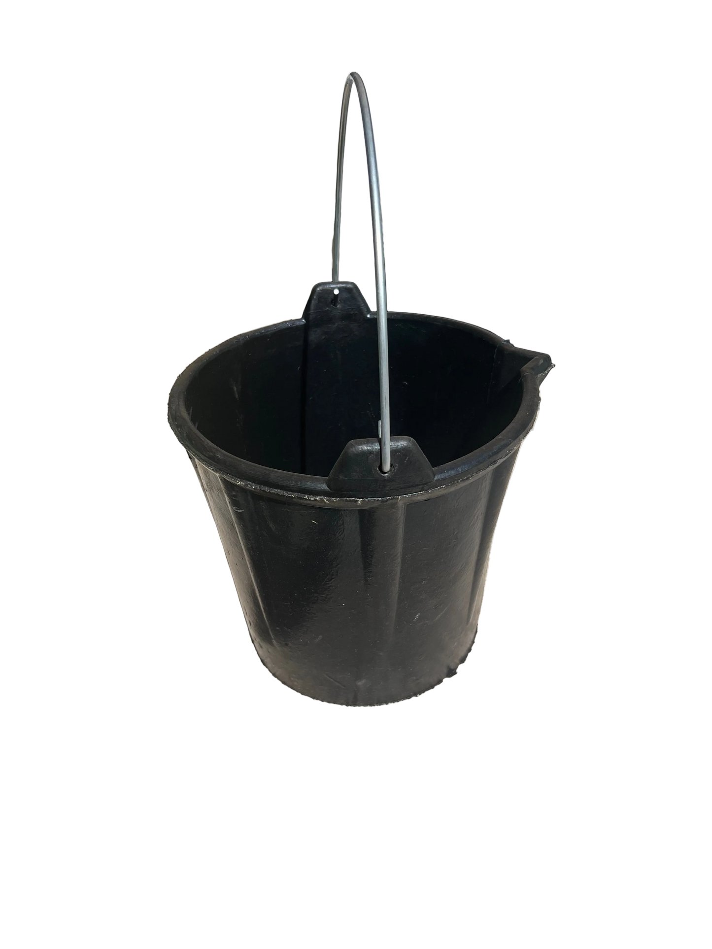 Grote ouderwetse dik rubberen canvas puts / zinkemmer 12LTR