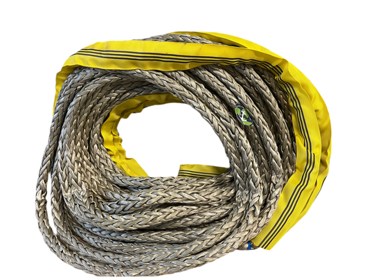 Grey-Line Touw UHMPE - 2 oog 35 mtr 20 mm 38TON Meertouw ISO 2307 Dyneema afgeleid