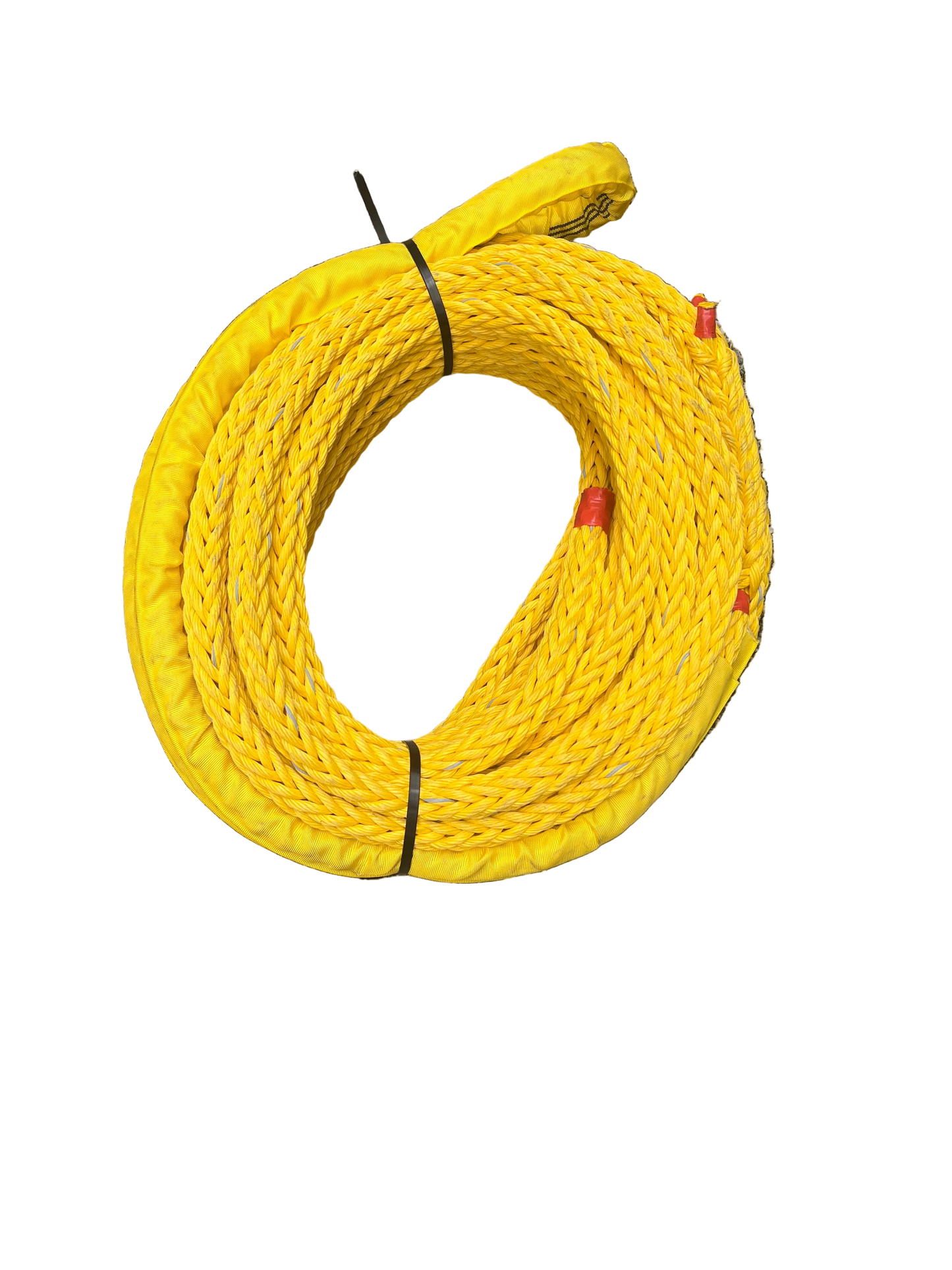 Yellow-Shark grey floating tros 25 MTR 24MM BS 10 Ton 1 oog Meertouw / Liertouw / Scheepstouw NIEUW!!!