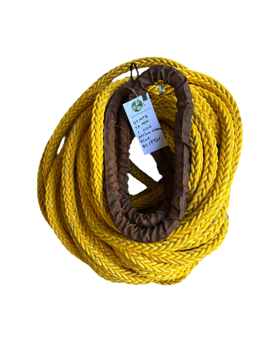 Yellow-Shark Touw 45MTR 32MM 1 Oog 17Ton Meertouw / Liertouw