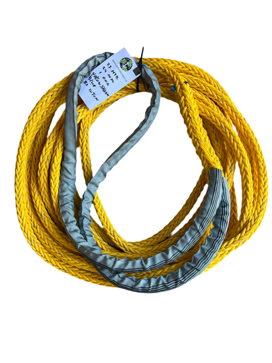 Yellow-Shark Touw 23MTR 24MM 1 Oog 10Ton Meertouw / Liertouw
