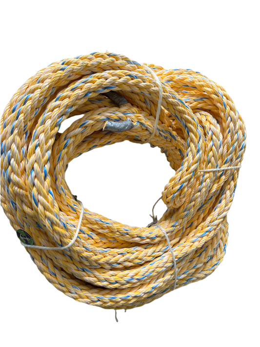 Orkaan rope 40mm 18mtr 2 oog breeksterkte 31 Ton
