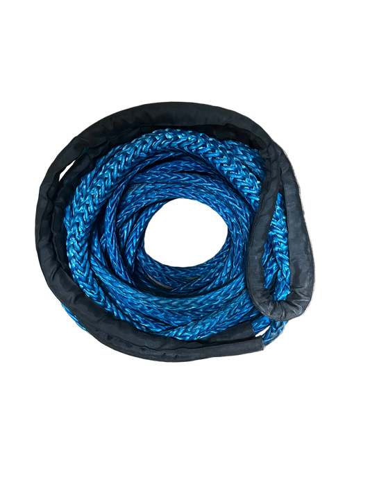 Ocean Blue Shark Line HMPE 27MTR 20MM 38Ton 1bekleed Oog mooring line afmeerlijn Dyneema rope afgeleid