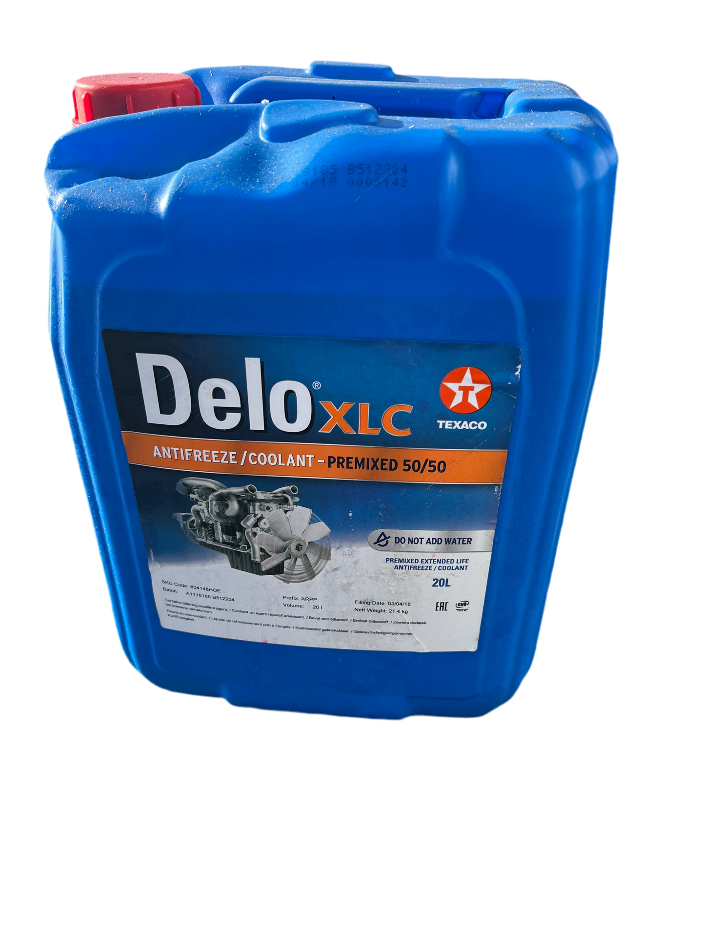 Delo XLC Antifreeze/Coolant Texaco High performance antivries/koelvloeistof met lange levensduur.
Ready to use / Kant en klaar