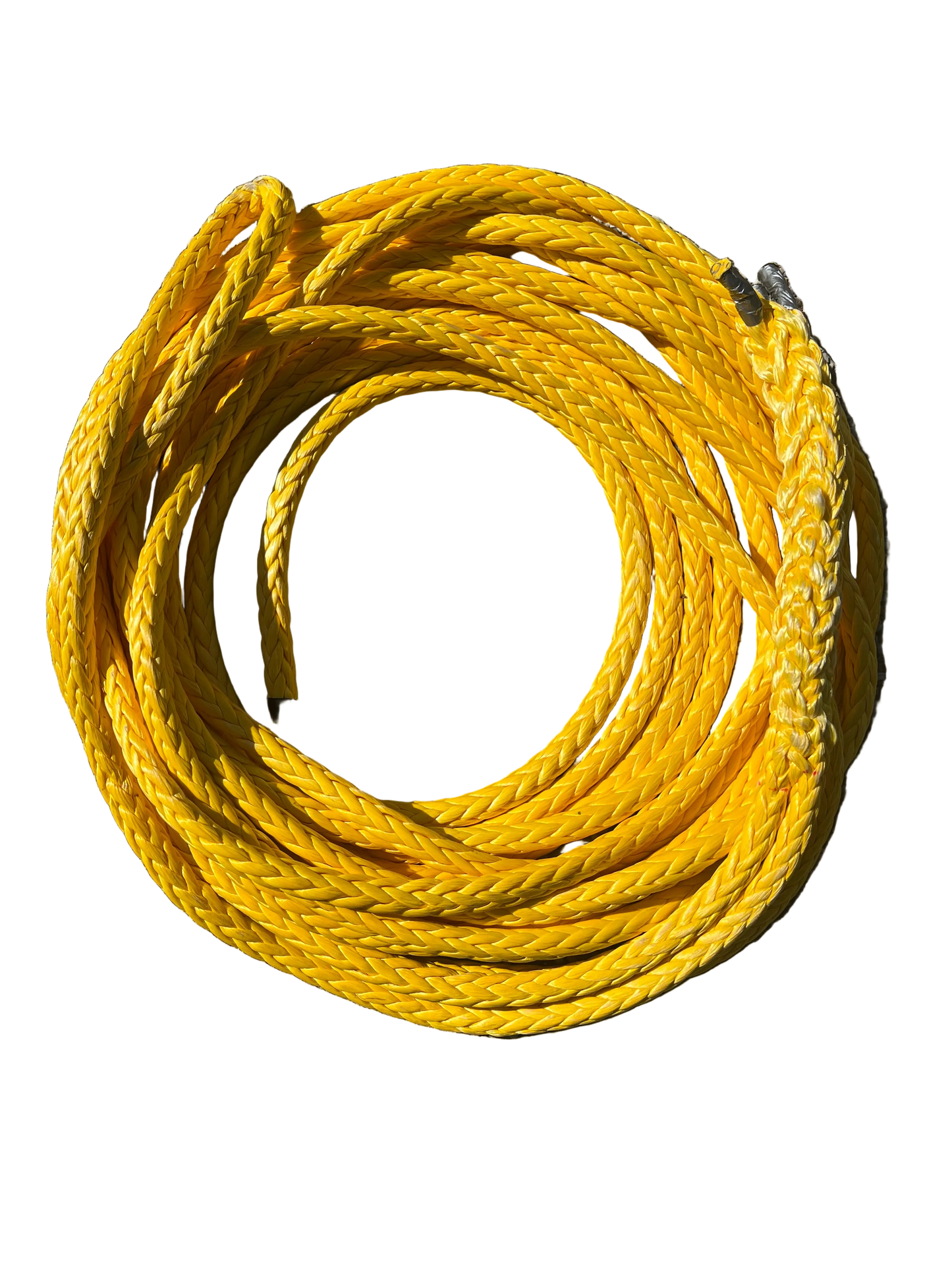 Hawk-Line Touw UHMPE 23Mtr 20 MM BS 37,4 Ton 1 Oog NIEUW!!! en ISO 2307 meerlijn Dyneema rope afgeleid