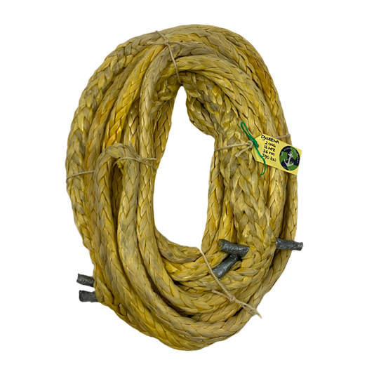 Hawk-Line Touw UHMWPE - 2 oog 16mtr 26mm 53Ton - ISO 2307 Gecertificeerd/  Dyneema afgeleid.