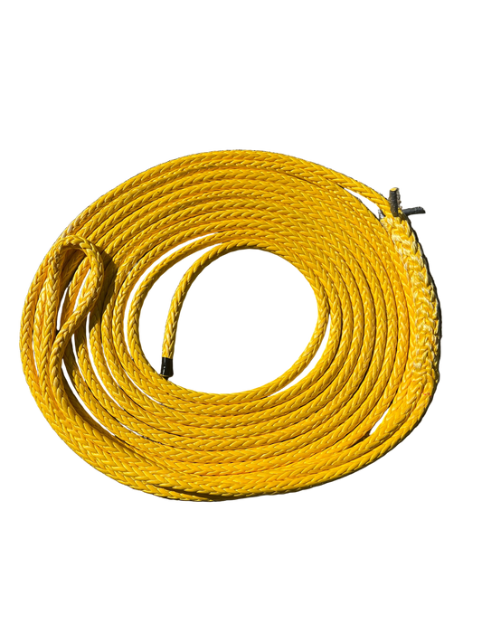 Hawk-Line Touw UHMPE 23Mtr 20 MM BS 37,4 Ton 1 Oog NIEUW!!! en ISO 2307 meerlijn Dyneema rope afgeleid