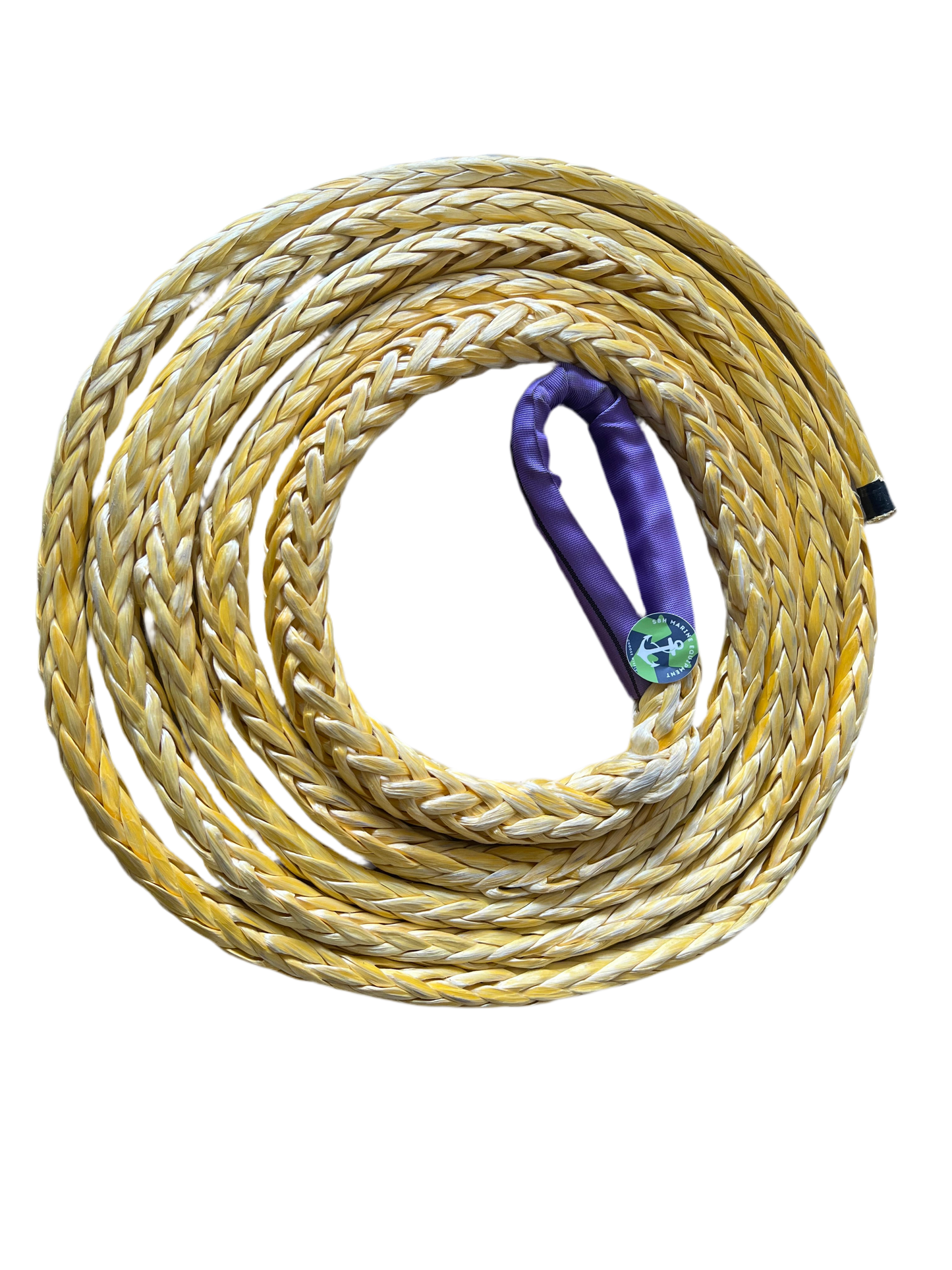 Hawk-Line Touw UHMPE - 1 oog 8 mtr 24mm 45TON Meertouw / Liertouw Dyneema afgeleid