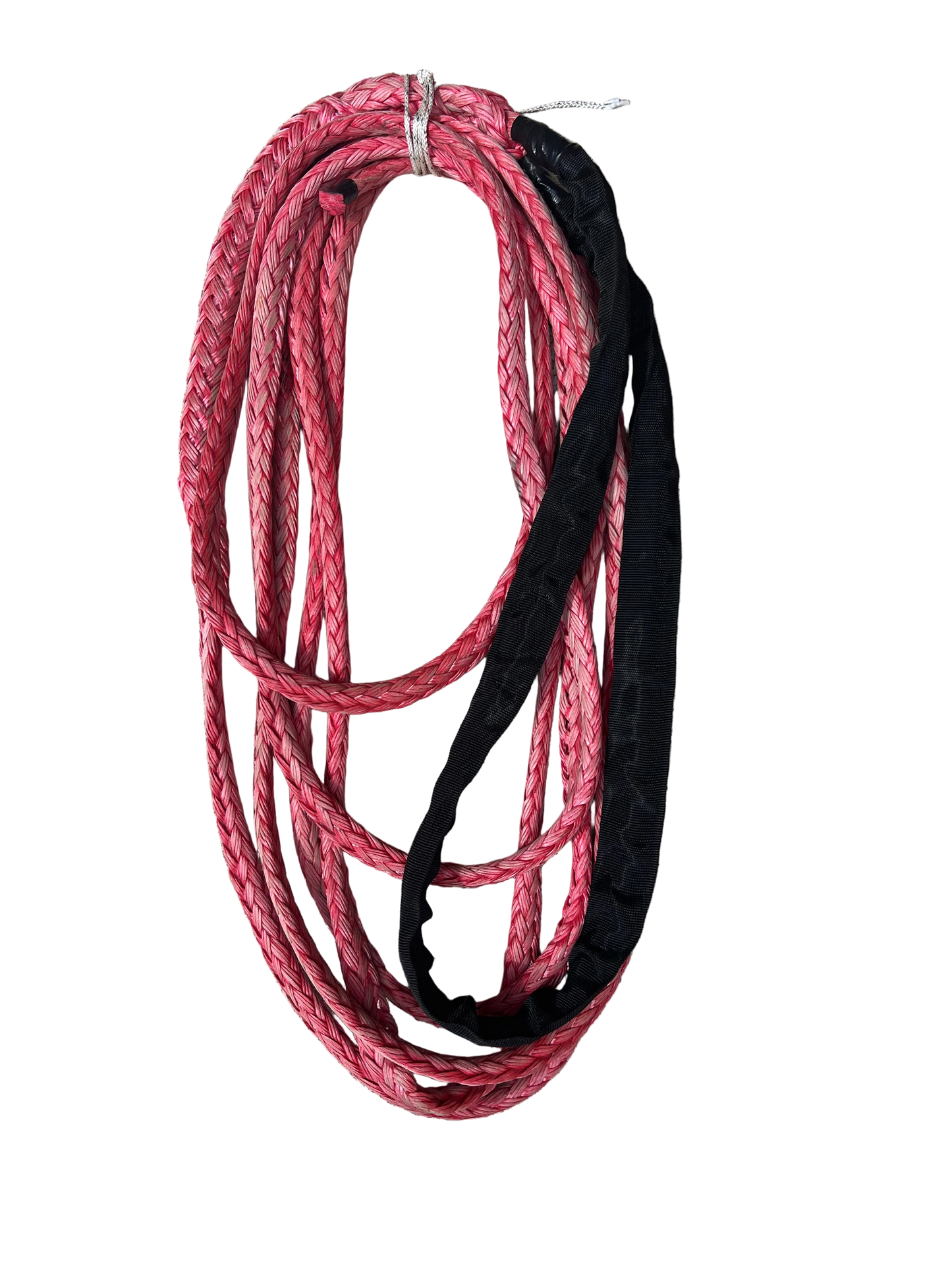 Hawk-Line Red Gurnard Touw HMPE 11 MTR 18 MM 24Ton 1 bekleed Oog mooring line afmeerlijn Dyneema rope afgeleid