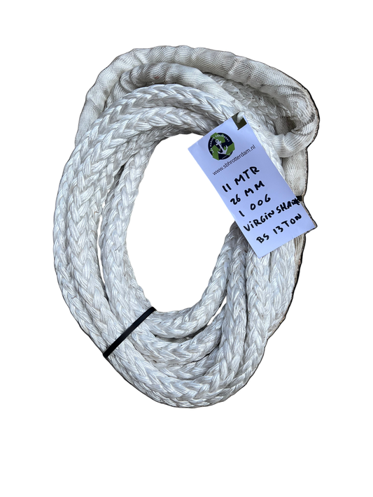Virgin Shark 8-strengs touw  11 mtr 26 mm gevlochten meerlijn