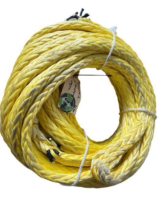 Hawk-Line Touw UHMWPE - 2 oog 25mtr 22mm 40Ton - ISO 2307 Dyneema afgeleid