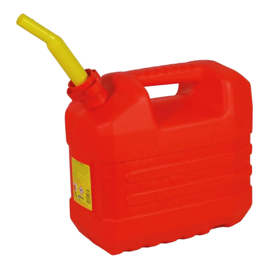 RODE JERRYCAN KUNSTSTOF+TUIT 10 LTR NIEUW!!!
