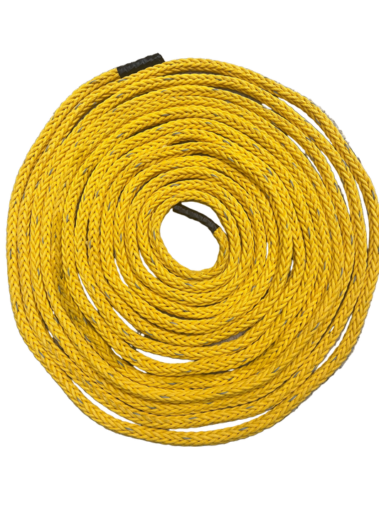 Yellow-Shark grey Touw Per MTR 20MM BS 7,4 Ton Meertouw / Liertouw / Scheepstouw NIEUW!!! tipto-twelve afgeleid