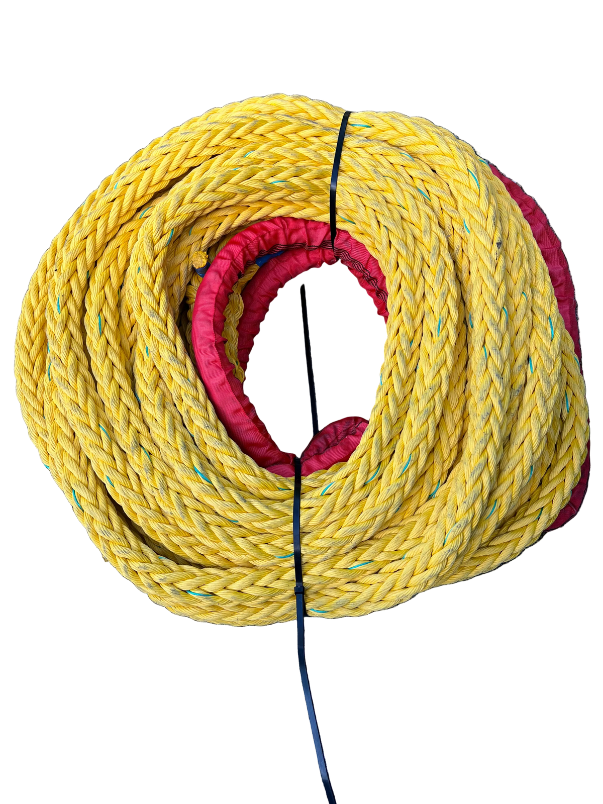Yellow-Shark blue Meerlijn touw soepel 15MTR 36MM 1 Oog BS 23Ton NIEUW!!! tipto-twelve afgeleid