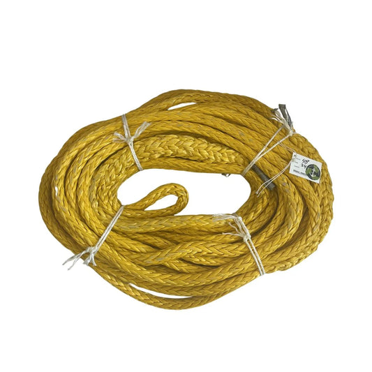 Hawk-Line Touw UHMPE - 2 oog 48 mtr 24mm 45TON ISO 2307 Gecertificeerd/ Dyneema afgeleid