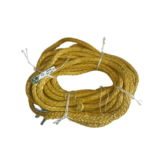 Hawk-Line Touw UHMWPE - 2 oog 34 mtr 22mm 491 KN - ISO 2307 Gecertificeerd/ Dyneema afgeleid